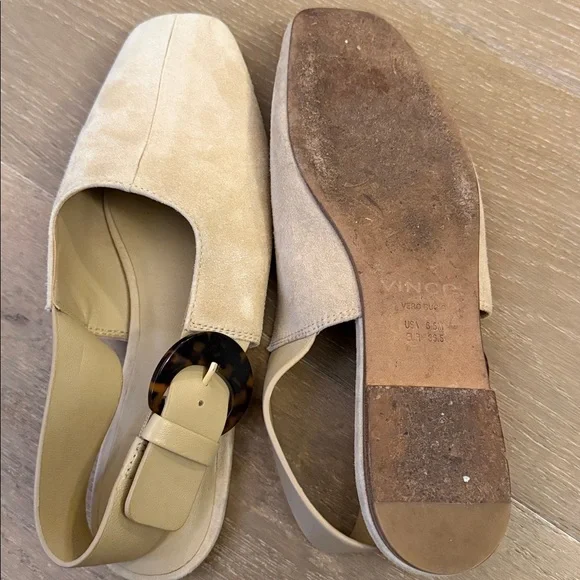 Vince Cadot Suede Slingback Flats Loafer Sandal | 6.5 - Picture 7 of 7
